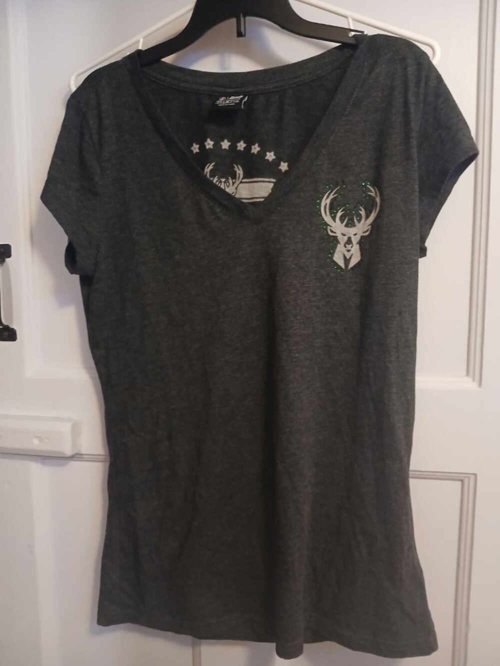 NBA Ultra Game Womens M Milwaukee Bucks Basketball Shirt